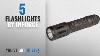 Inforce APLc Weapon Mounted Light Black with 3x batteries + Lumintrail Keychain.