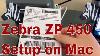 Zebra ZP450 CTP Direct Thermal Printer USB Ethernet ZP450-0502-0004A, PRE-OWNED